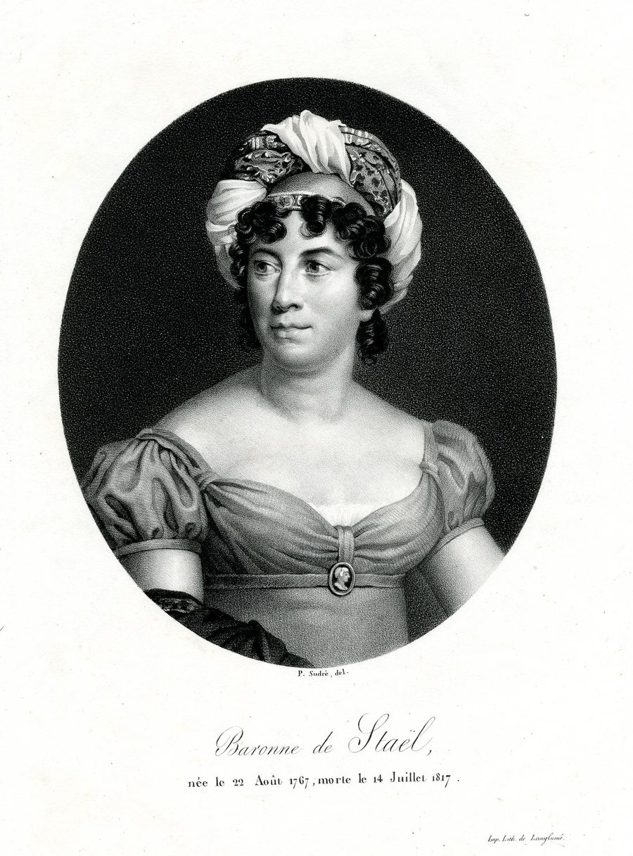Portrait of Madame de Staël, the celebrated salonnière